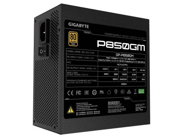 Блок живлення GIGABYTE 850W (GP-P850GM) - Фото 2