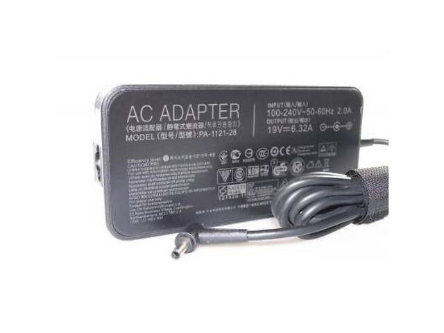 Блок живлення до ноутбука ASUS 120W 19V, 6.32A, роз'єм 4.5/3.0 (PA-1121-28 A15-120P1A / A40161) - Фото 1