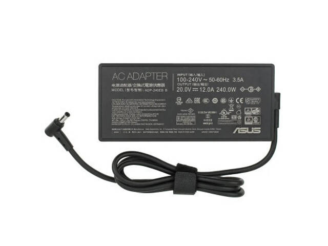 Блок живлення до ноутбука ASUS 240W, 20V, 12A, роз'єм 6.0/3.7(pin inside), Slim-корпус (A40386) - Фото 2