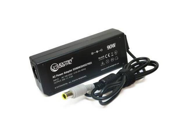 Блок живлення до ноутбука Extradigital IBM 20V, 4.5A, 90W (7.9x5.5) (PSI3810) - Фото 1
