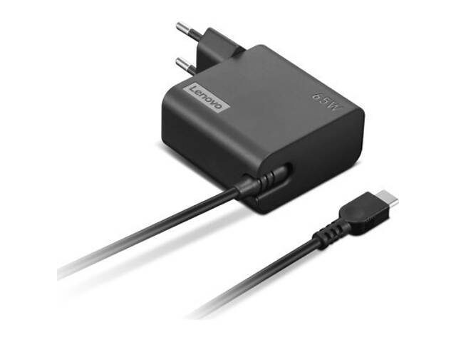 Блок питания к ноутбуку Lenovo 65W, USB Type-С, wall mount (4X21L54610) - Фото 1