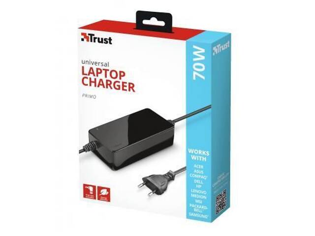 Блок живлення до ноутбука Trust Primo 70W-19V Universal Laptop Charger (22141_TRUST) - Фото 4