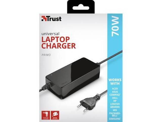 Блок живлення до ноутбука Trust Primo 70W-19V Universal Laptop Charger (22141_TRUST) - Фото 5