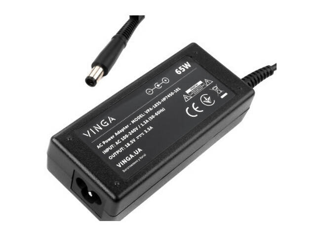 Блок живлення до ноутбука Vinga HP 65W 18.5V 3.5А 7.4*5.0 (VPA-1835-HP7450-101) - Фото 3