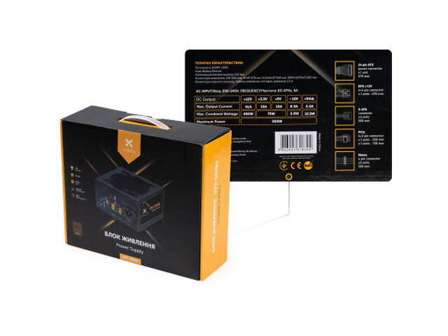 Блок живлення Vinga 500W (VPS-500B1) - Фото 9