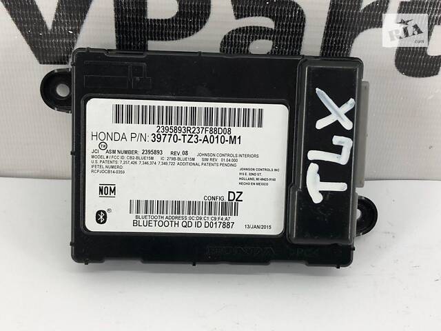 Блок управления Bluetooth ACURA TLX 2014-2018 39770-TZ3-A010-M1