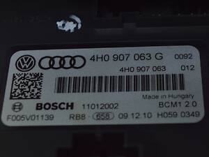 Блок управления бортовой сети ONBOARD SUPPLY BODY CONTROL MODULE Audi A8 D4 10-17 (01) 4h0907063g