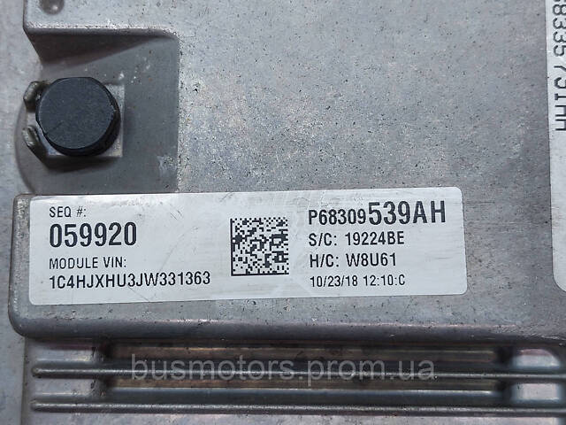 Блок управления двигателем BOSCH Jeep Wrangler JL 2.2D 2017-2023 P68335791AA - Фото 3