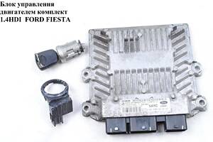 Блок управления двигателем комплект 1.4HDI FORD FIESTA 02-09 (ФОРД ФИЕСТА) (5WS40140E-T, 5AYC, 3S6112A650LC, 3S61-12A65