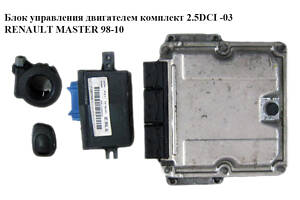 Блок управления двигателем комплект 2.5DCI RENAULT MASTER 98-10 (РЕНО МАСТЕР) (0281010784, 8200132187, 8200132188)