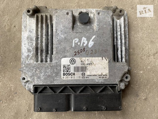 Блок керування двигуном Volkswagen Passat B6 2.0 tdi, 0281012119, 0281012119, 03G 906021 AB, 03G906021AB