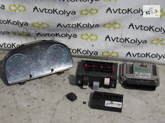 Блок управления двигателем VW Caddy 1.9 tdi 2004-2010 (0281012469) комплект