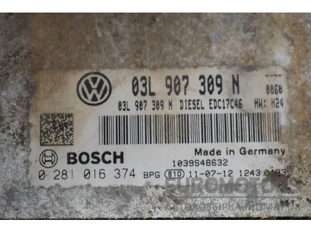 Блок управления двигателем VW Passat 2.0 TDI (B7) 2010-2014 03L907309N it-15961 Дизель - Фото 2