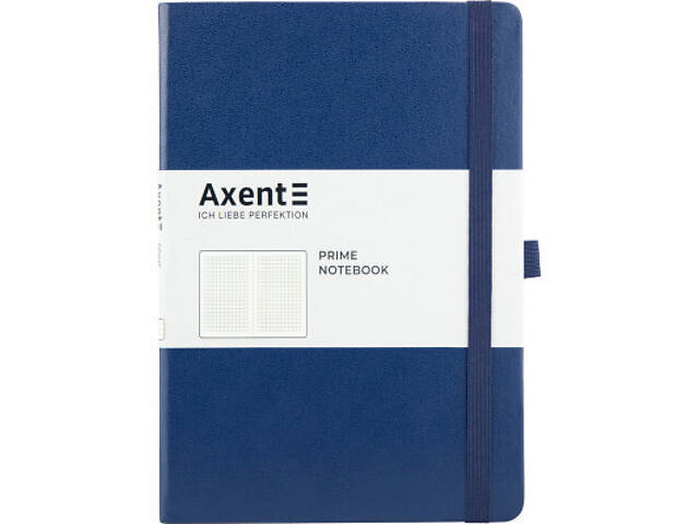 Блокнот Axent Partner Prime 145х210 мм A5 96 аркушів у клітинку Синій (8305-02-A) - Фото 1