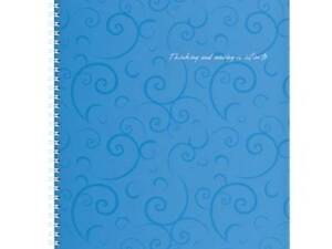 Блокнот Buromax spiral side, А4, 80sheets, Barocco, square, blue (BM.2446-614)