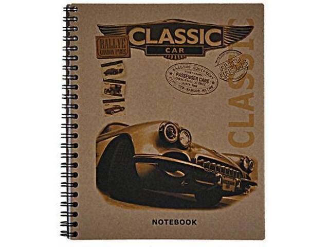 Блокнот Buromax spiral side, А5, 80 аркушів, KRAFT, квадрат (асортимент) (BM.2415) - Фото 4