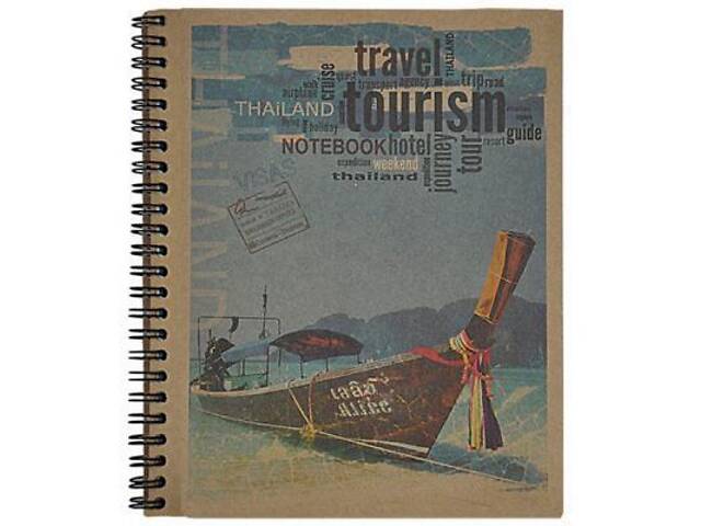 Блокнот Buromax spiral side, А5, 80 аркушів, KRAFT, квадрат (асортимент) (BM.2415) - Фото 5