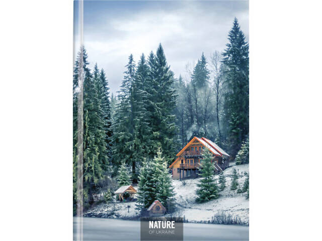 Блокнот Optima Nature of Ukraine: озеро А4, тверда обкл. 96 аркушів, клітинка (O20378-12) - Фото 1