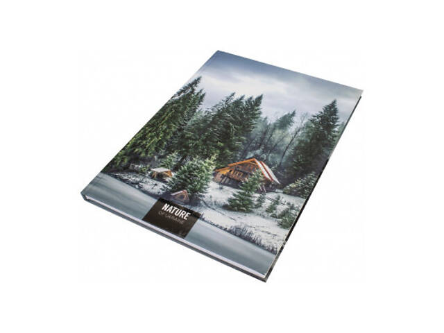 Блокнот Optima Nature of Ukraine: озеро А4, тверда обкл. 96 аркушів, клітинка (O20378-12) - Фото 2