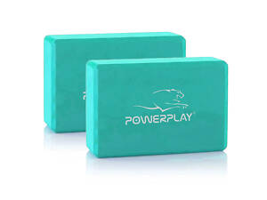 Блок для йоги 2 шт. (пара) PowerPlay 4006 Yoga Brick EVA Мятні