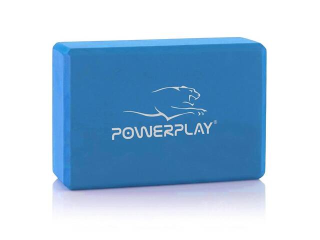 Блок для йоги 2 шт. (пара) PowerPlay 4006 Yoga Brick EVA Сині - Фото 2