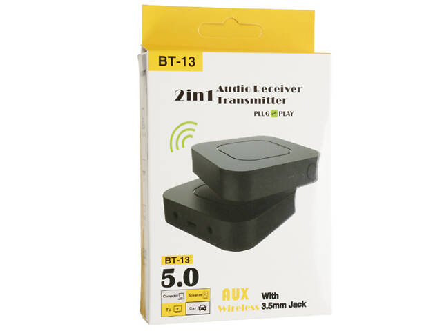 Bluetooth аудіо ресивер-трансмітер з вбудованим акумулятором XPRO BT-13 RX/TX чорний (MAW-42255_383) - Фото 8
