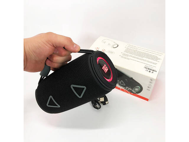 Bluetooth-колонка TG657 з RGB підсвічуванням 1500 mAh, Bluetooth колонка для гарної музики. Колір: чорний - Фото 2