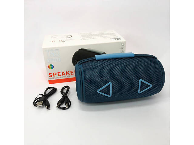 Bluetooth-колонка TG657 з RGB підсвічуванням 1500 mAh, музичні стовпчики для вулиці. Колір: синій - Фото 8