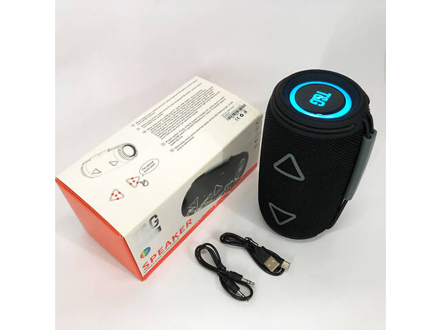 Bluetooth-колонка TG657 з RGB підсвічуванням 1500 mAh, Bluetooth колонка для гарної музики. Колір: чорний - Фото 11
