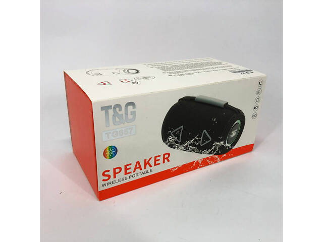 Bluetooth-колонка TG657 з RGB підсвічуванням 1500 mAh, музичні стовпчики для вулиці. Колір: синій - Фото 11