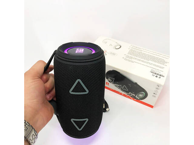 Bluetooth-колонка TG657 з RGB підсвічуванням 1500 mAh, Bluetooth колонка для гарної музики. Колір: чорний - Фото 12
