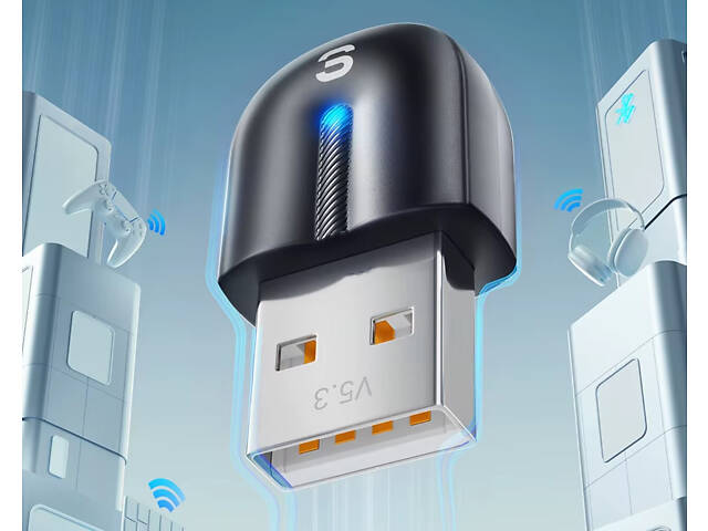 Bluetooth USB адаптер Essager ES-BT13 V5.3 для компьютера, ноутбука - Фото 2