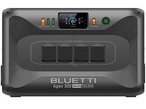 Bluetti Apex 300 — портативна зарядна станція 3840 Вт / 2764,8 Вт·год (домашня електростанція, UPS, ДБЖ)
