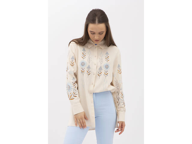 Блуза Lesia Монифа 04 Бежевый 50 (15210000050) - Фото 5