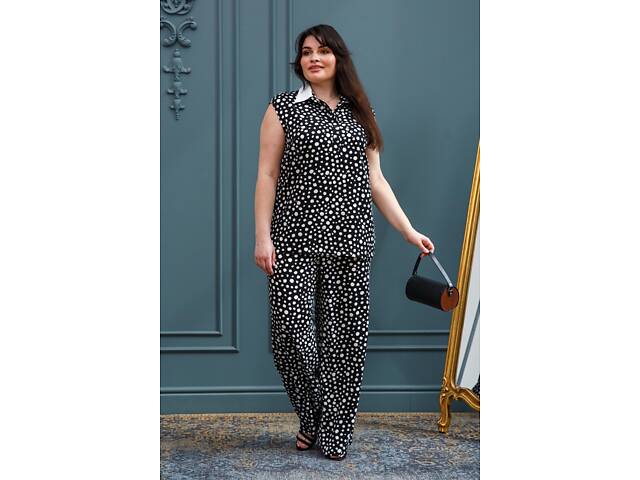 Блуза RiMari Еви БЛ 0123 56 Черно-белый (18231) - Фото 10