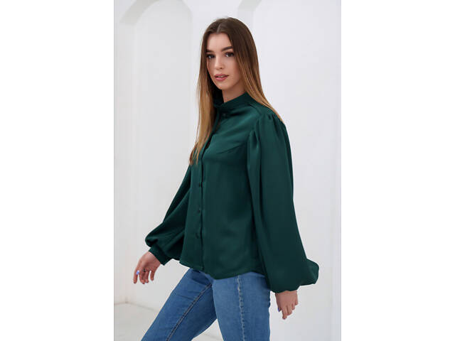 Блуза RiMari Иви БЛ1023 48 Изумрудный (20004) - Фото 9