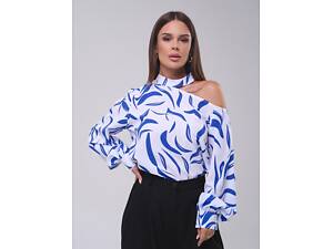 Блузы ISSA PLUS SA-560 XL белый/синий