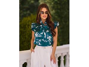 Блузы ISSA PLUS SA-634 M зеленые