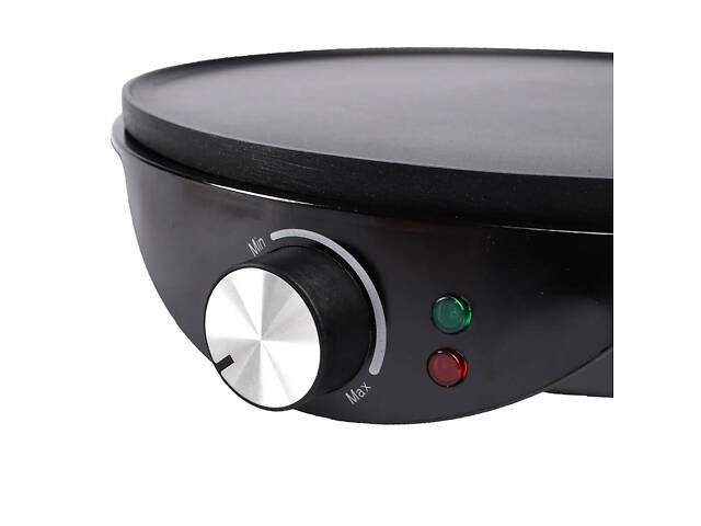 Блинница с лопаткой и т-образной палочкой для теста электрическая 30 см - Фото 2