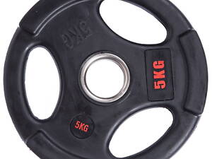 Блины диски обрезиненные LIFE FITNESS SC-80154B-5 5кг Черный