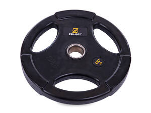 Блины (диски) обрезиненные Zelart TA-2673-20 20кг 51 мм Черный