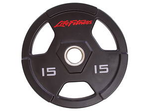 Блины диски полиуретановые LIFE FITNESS SC-80154-15 15кг Черный