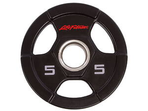 Блины диски полиуретановые LIFE FITNESS SC-80154-5 5кг Черный