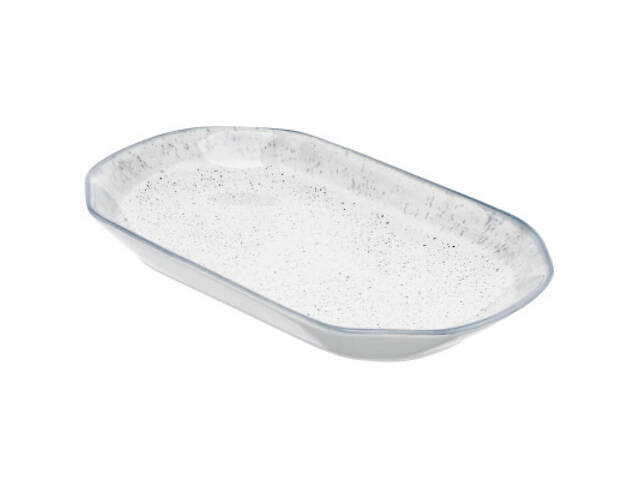 Блюдо Ardesto Siena, 32х18см, біло-сіре, порцеляна (AR2925SW) - Фото 3