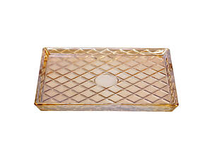 Блюдо для закусок скляне 24,5*20,5*2 см прямокутне HP-YH-53