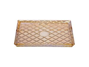 Блюдо для закусок скляні 24,5*20,5*2 см прямокутне