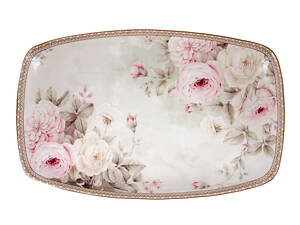 Блюдо фарфоровое English rose 30х19 см Lefard