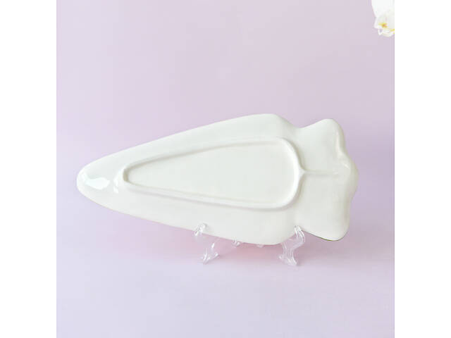 Блюдо керамическое Морковка 6797 2.6х11.4х24.3 см - Фото 3