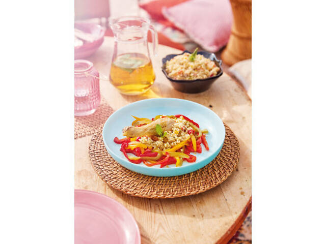 Блюдо Luminarc Friends Time 25 см Бірюзове (P6386) - Фото 3