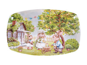 Блюдо Rabbit family 30x19 cm Lefard